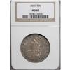 Image 1 : 1834 50C Small Date, Small Letters MS62 NGC
