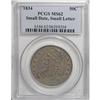 Image 1 : 1834 50C Small Date, Small Letters MS62 PCGS