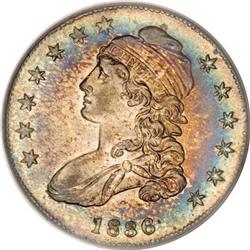 1836 50C Lettered Edge MS62 PCGS