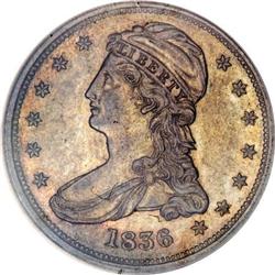 1836 50C Reeded Edge--Improperly Cleaned--NCS.