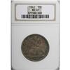 Image 1 : 1842 50C Small Date, Large Letters MS61 NGC