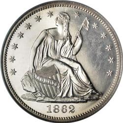 1862 50C PR65 Cameo NGC