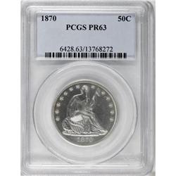 1870 50C PR63 PCGS