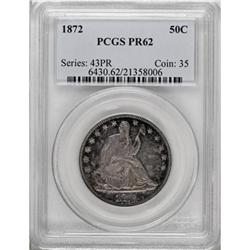 1872 50C PR62 PCGS