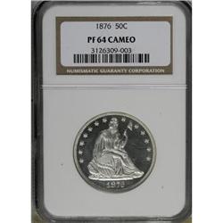 1876 50C PR64 Cameo NGC