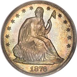 1876 50C PR66 Cameo PCGS. CAC
