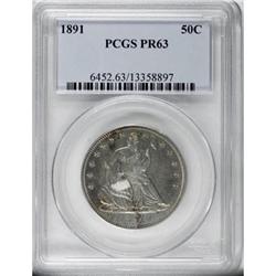1891 50C PR63 PCGS