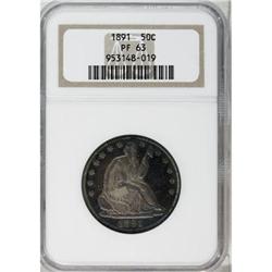 1891 50C PR63 NGC