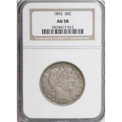 1892 50C AU58 NGC