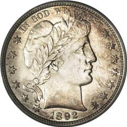 1892-O 50C MS64 PCGS