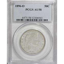 1896-O 50C AU58 PCGS