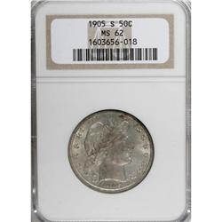 1905-S 50C MS62 NGC