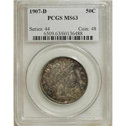 1907-D 50C MS63 PCGS
