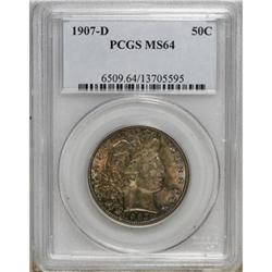 1907-D 50C MS64 PCGS