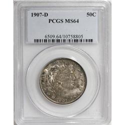 1907-D 50C MS64 PCGS