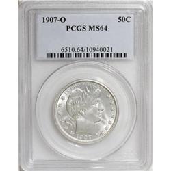 1907-O 50C MS64 PCGS