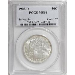 1908-D 50C MS64 PCGS