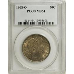 1908-O 50C MS64 PCGS