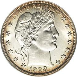 1908-S 50C MS63 PCGS