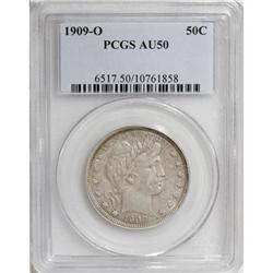 1909-O 50C AU50 PCGS