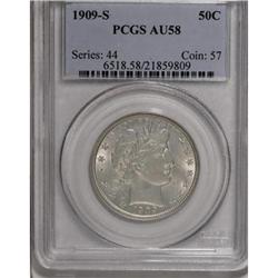 1909-S 50C AU58 PCGS