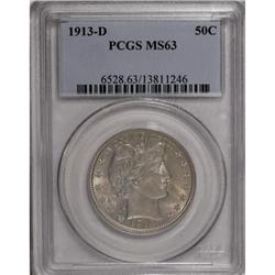 1913-D 50C MS63 PCGS