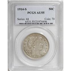 1914-S 50C AU55 PCGS