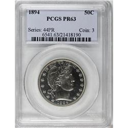 1894 50C PR63 PCGS
