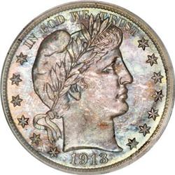 1913 50C PR67 PCGS. CAC