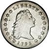 1795 $1 Flowing Hair Two Leaves XF40Detail ANACS