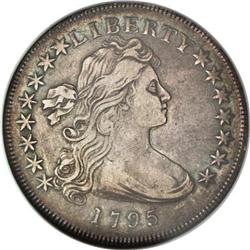 1795 $1 Draped Bust, Off Center XF40 NGC