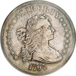 1797 $1 9x7 Stars, Small Letters VF30 PCGS