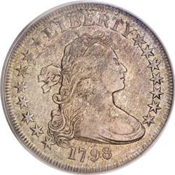 1798 $1 Small Eagle, 15 Stars VF30 PCGS