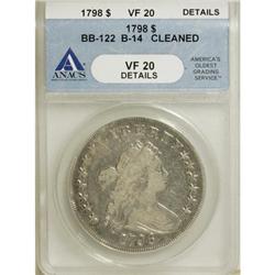 1798 $1 Large Eagle VF20 Details ANACS