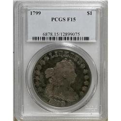 1799 $1 7x6 Stars Fine 15 PCGS