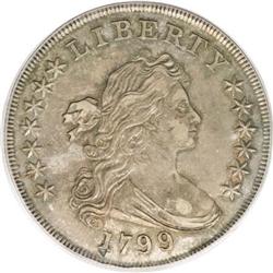 1799/8 $1 15 Stars Reverse AU55 PCGS