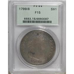 1799/8 $1 13 Stars Reverse Fine 15 PCGS