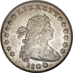 1800 $1 Wide Date, Low 8 VF35 PCGS