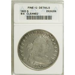 1803 $1 Large 3 Fine 12 Details ANACS