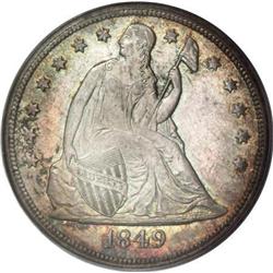 1849 $1 MS63 PCGS