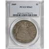 Image 3 : 1849 $1 MS63 PCGS