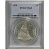 Image 3 : 1871 $1 MS62 PCGS