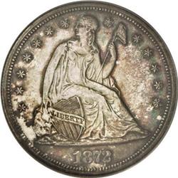 1872-S $1 --Genuine--NCS. AU Details (per