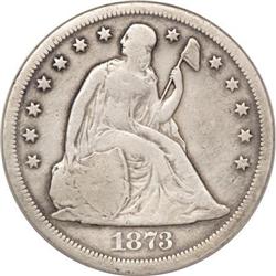 1873-CC $1 VG Details NCS