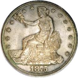 1875 T$1 MS64 PCGS