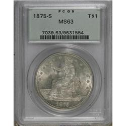 1875-S T$1 MS63 PCGS