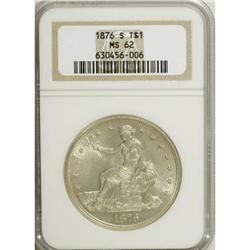 1876-S T$1 MS62 NGC