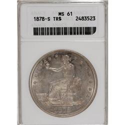 1878-S T$1 MS61 ANACS