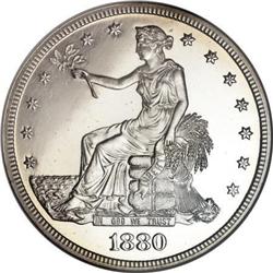 1880 T$1 PR64 Cameo NGC