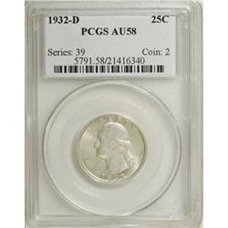 1932-D 25C AU58 PCGS